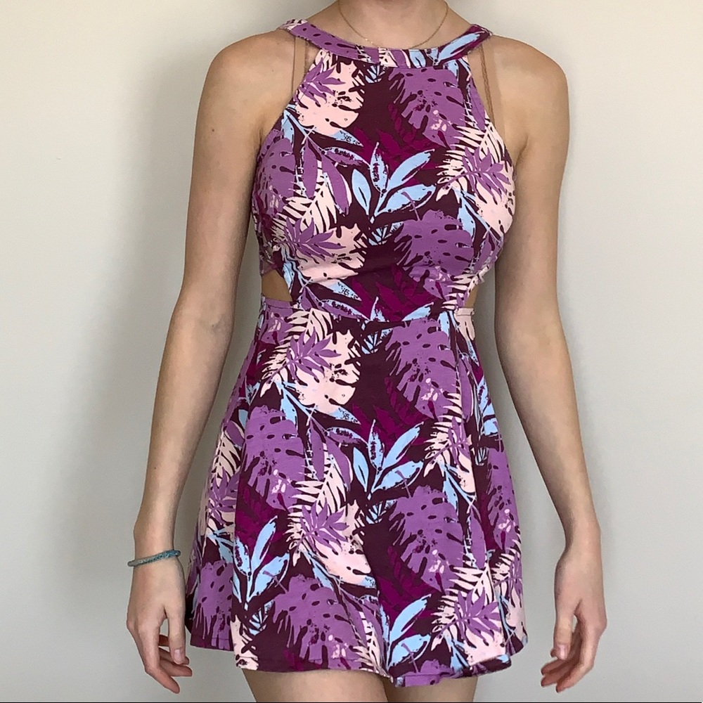 Pretty dress with cut outs on the side